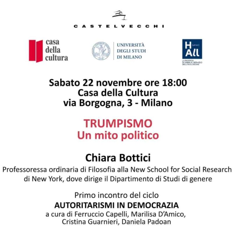 Autoritarismi in democrazia. Chiara Bottici su Trump